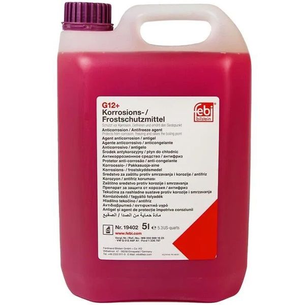 Антифриз концентрат Febi Antifreeze G 12+, 5л