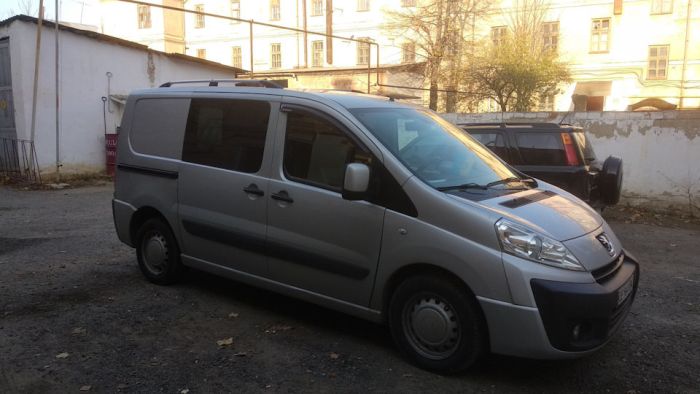 Хромированные Рейлинги Короткая, Пластиковые Ножки для Peugeot Expert 2007-2016 гг