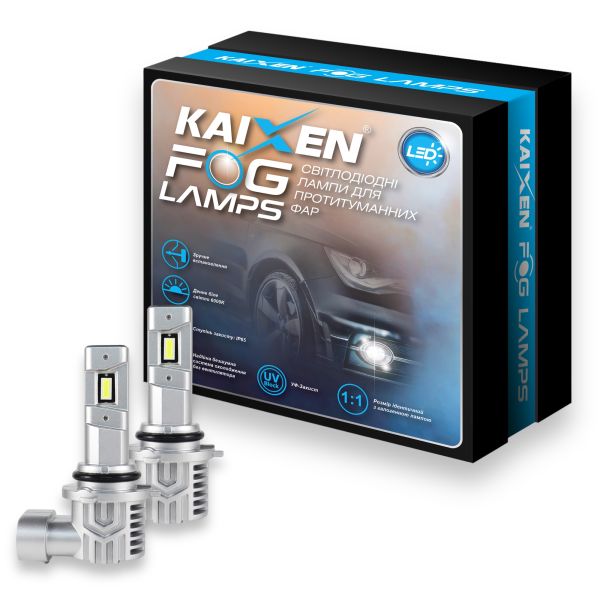 Світлодіодні лампи LED Kaixen FOG HB4 9006 6000K 20W