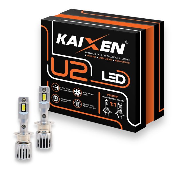 Світлодіодні лампи LED KAIXEN U2 H1 6000K 30W
