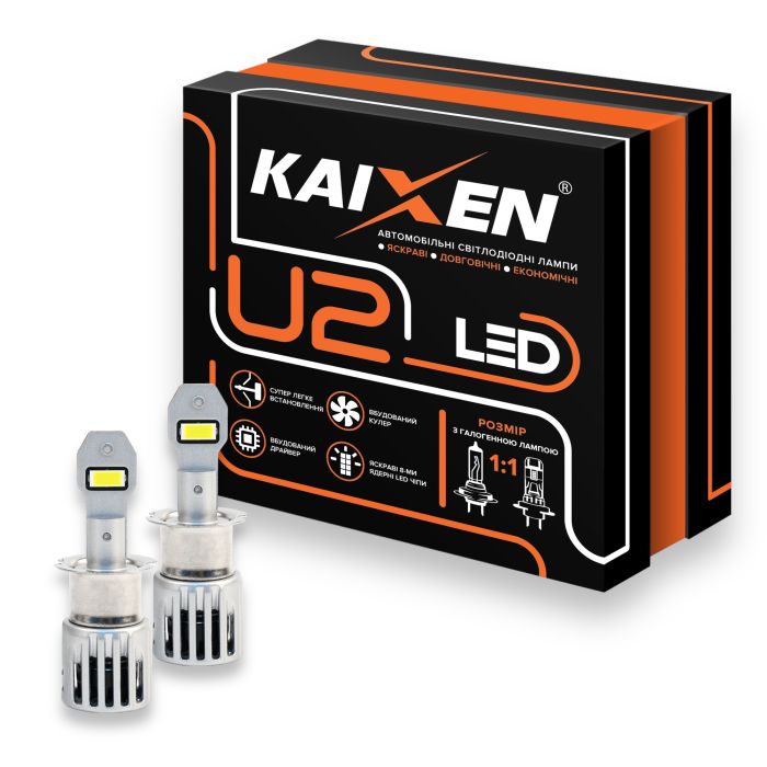 Світлодіодні лампи LED KAIXEN U2 H3 6000K 30W