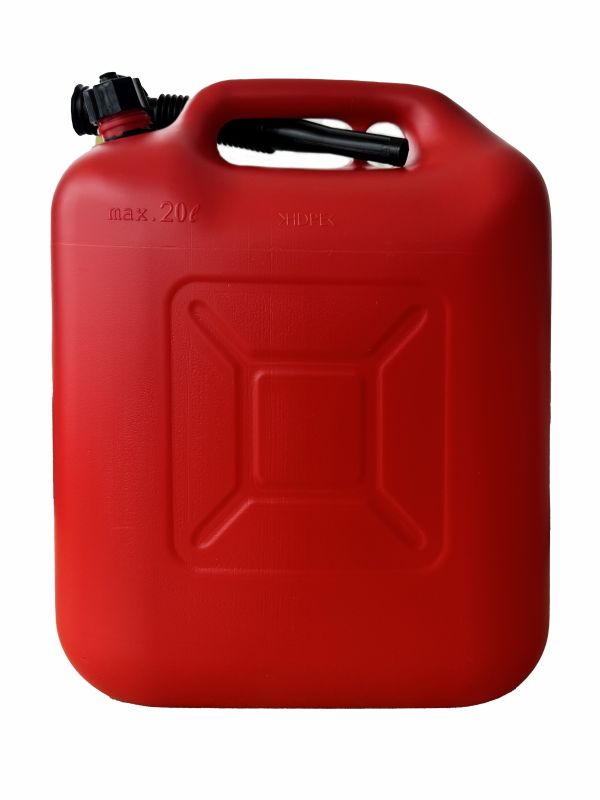 Каністра пластикова для палива з лійкою 20л Poputchik