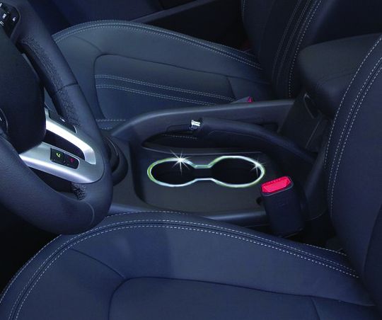 Накладка на подстаканник из нержавеющей стали для Kia Sportage 2010-2015 гг