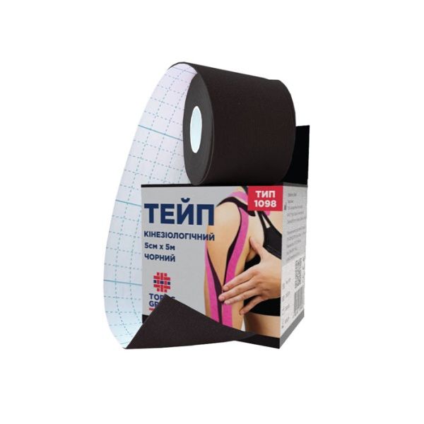 Кінезо тейп 5cм x 5м чорний