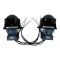 Комплект Bi-LED линз Audi A6 C6 Рестайлинг (Xenon без AFS) 2009-2011 EA Light X10 82W с переходными рамками