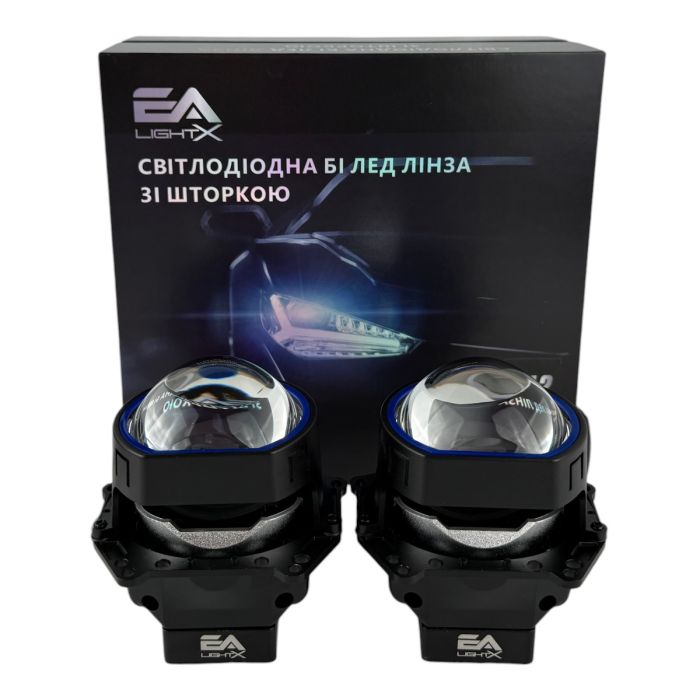 Комплект Bi-LED линз Audi A8 (D4) (AFS) 2010-2014 EA Light X  X12 70W с переходными рамками
