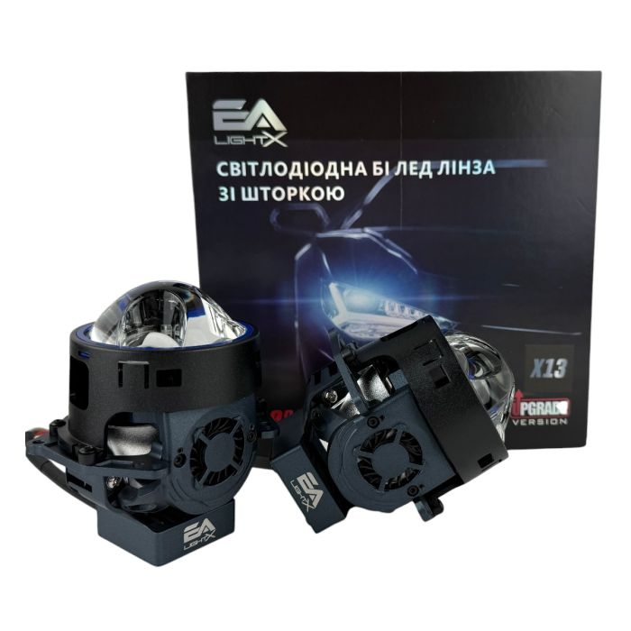 Комплект Bi-LED линз Audi Q3 (F3) (LED Type) 2018-2021 EA Light X X13 95W с переходными рамками