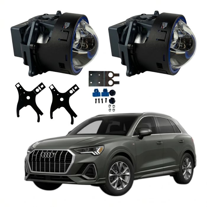 Комплект Bi-LED линз Audi Q3 (F3) (LED Type) 2018-2021 EA Light X X13 95W с переходными рамками
