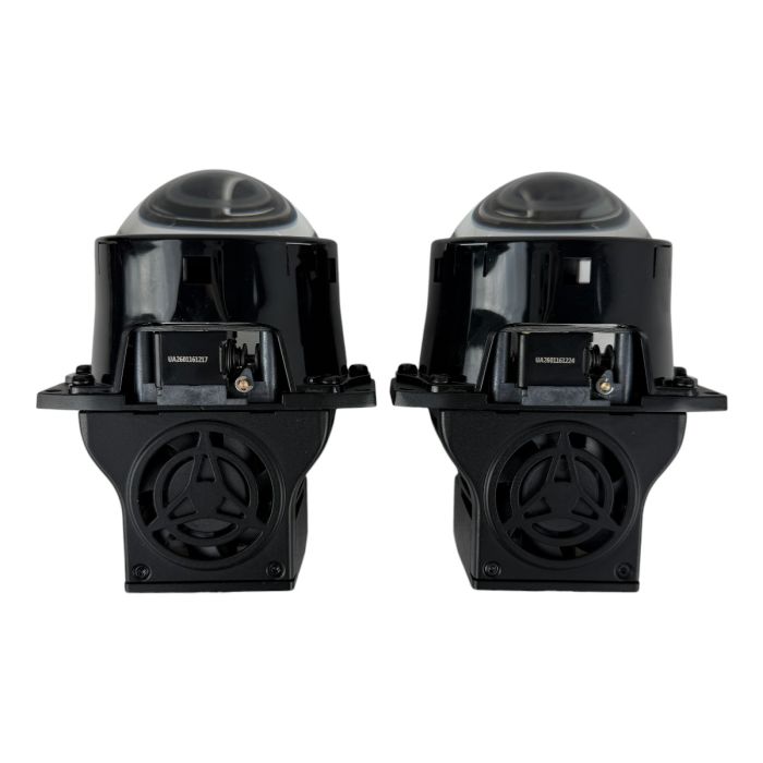 Комплект Bi-LED линз Audi Q3 (F3) (секция дальнего света / LED Type) 2018-2021 EA Light X X10 Lazer 82W с переходными рамками