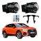 Комплект Bi-LED линз Audi Q3 (F3) (секция дальнего света / LED Type) 2018-2021 EA Light X X10 Lazer 82W с переходными рамками