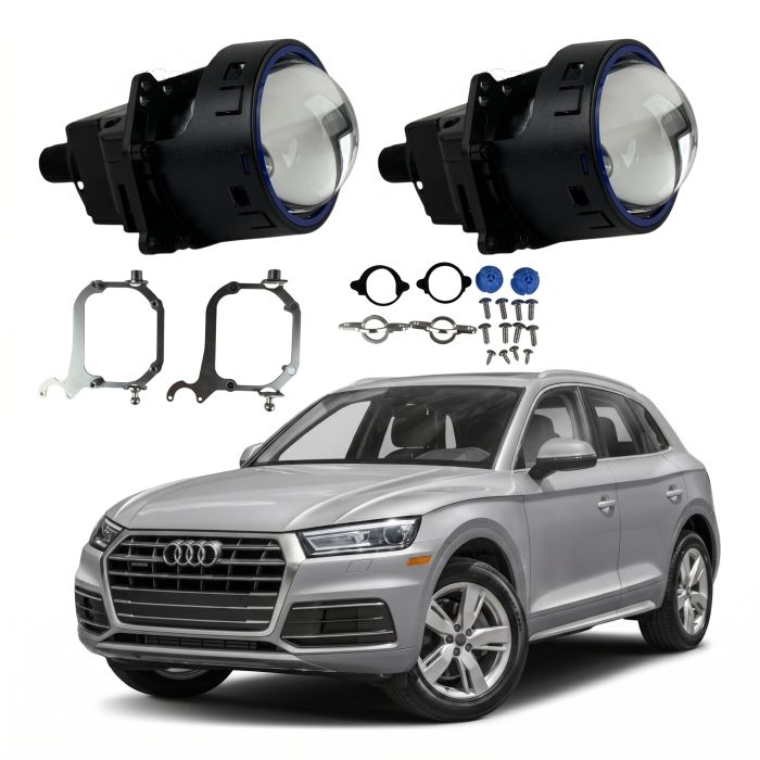 Комплект Bi-LED линз Audi Q5 (FY) (AFS) 2018-2020 EA Light X  X11 80W с переходными рамками