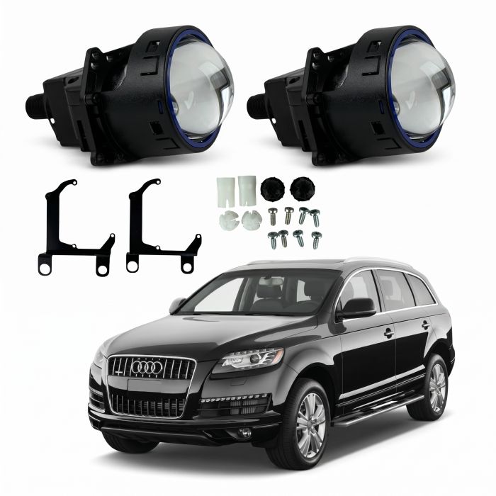 Комплект Bi-LED линз Audi Q7 (4L) 2014-2015 EA Light X X11 80W с переходными рамками