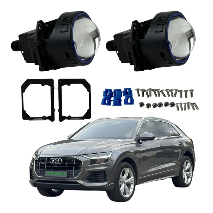 Комплект Bi-LED линз Audi Q8 (LED Type) 2018+ EA Light X X11 80W с переходными рамками