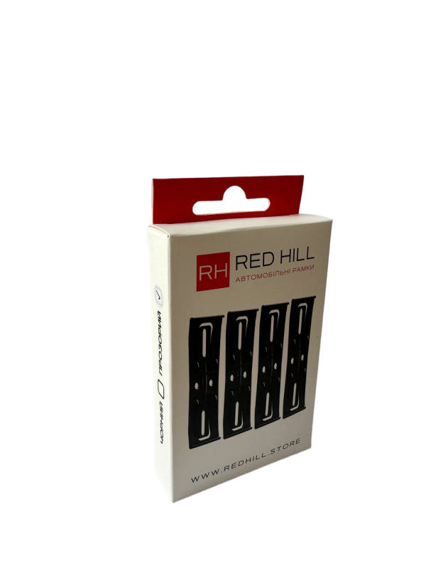 Автомобільні рамки-невидимки RedHill комплект на одне авто прозорі (24-054-IS)