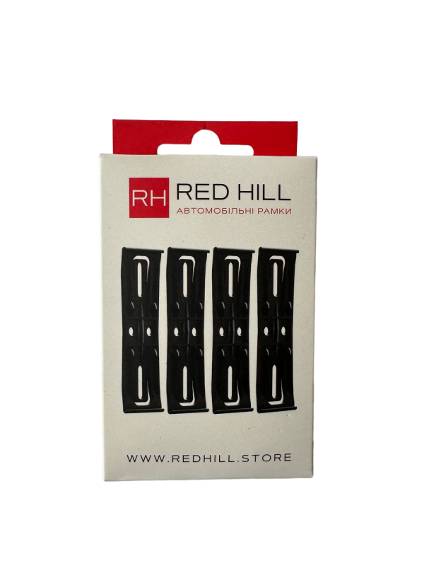 Автомобільні рамки-невидимки RedHill комплект на одне авто прозорі (24-054-IS)