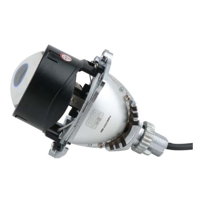 LED би-линза 2.5" X2 40/50W 12V 5500K CSP — компактная автолинза с ярким ближним и дальним светом