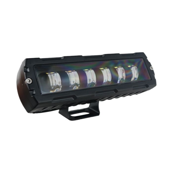 LED фара ближнего света с габаритом 160х45 мм W09 (двухцветная бело-желтая, балка)