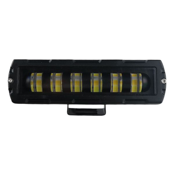 LED фара ближнего света с габаритом 160х45 мм W09 (двухцветная бело-желтая, балка)
