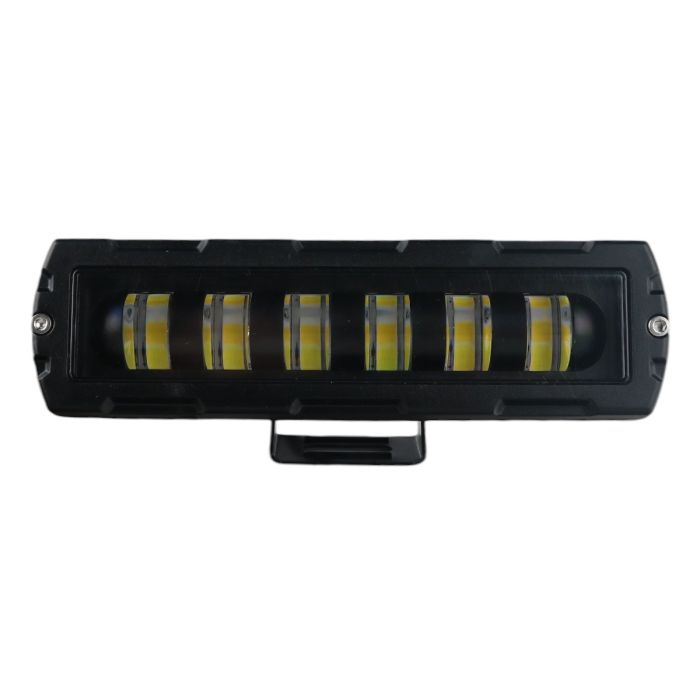 LED фара ближнего света с габаритом 160х45 мм W09 (двухцветная бело-желтая, балка)