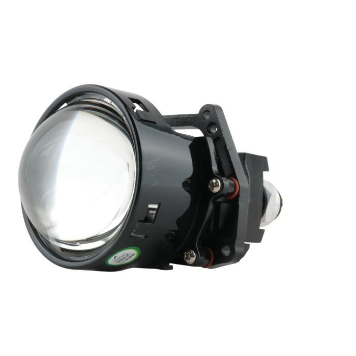 LED линза 3" ZY-4 Bi-LED 52/60W 24V, 5700K, с ангельскими глазами (комплект)