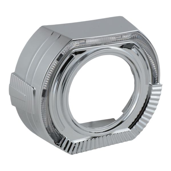 Маска для линз 3" BMW Sport подковая с габаритом и поворотом — декоративная маска фар для би-ксеноновых линз 3 дюйма.