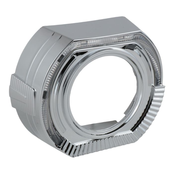 Маска для линз 3" BMW Sport подковая с габаритом и поворотом — декоративная маска фар для би-ксеноновых линз 3 дюйма.