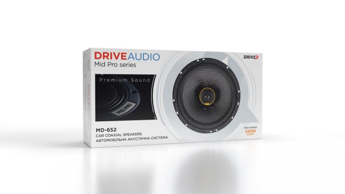 Автомобільна акустична система DriveX MD-652 6.5" 120W 4Om
