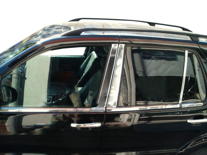 Накладки на дверные стойки из нержавеющей стали (6 шт.) для Mercedes ML W163 1997-2005 гг
