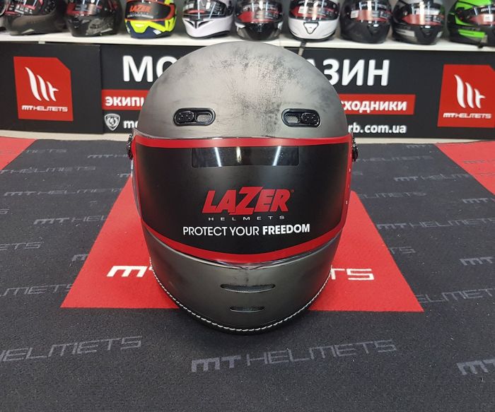 Мотошолом LAZER OROSHI Cafe Racer Matt Alu Brushed L