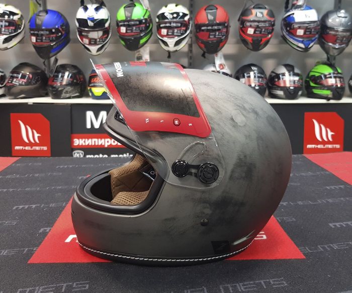 Мотошолом LAZER OROSHI Cafe Racer Matt Alu Brushed L