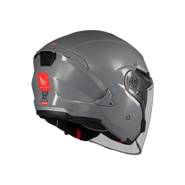 Мотошолом MT Cosmo SV Solid Gloss Grey A2 S