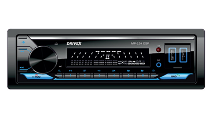 Автомагнітола 1-Din DriveX MP-124 DSP 2,5A 4*50W