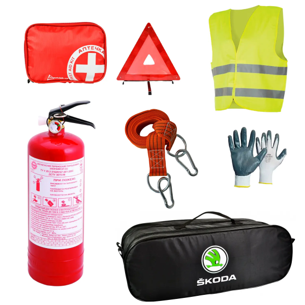 Набір автомобіліста Skoda легковий чорний 01-131-Л
