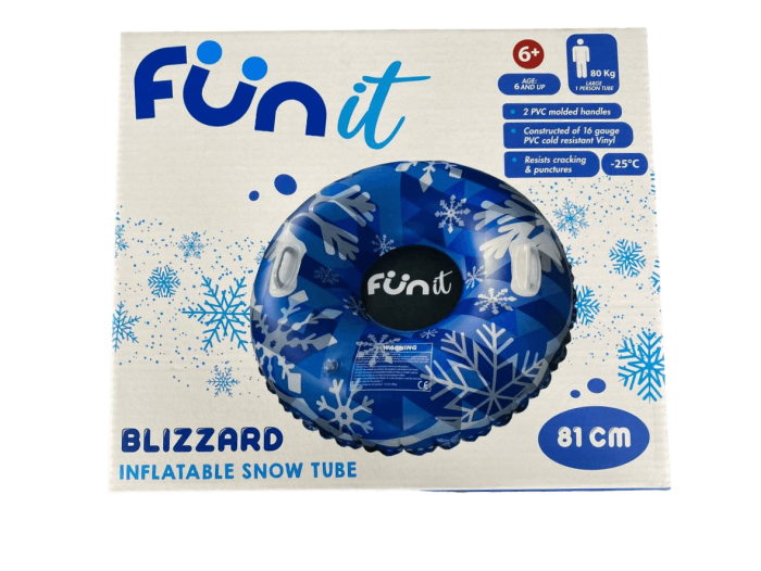 Надувний тюбінг "BLIZZARD" 81 см, синій