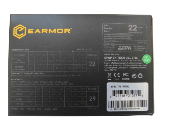 Тактические наушники EARMOR M31 PLUS Олива