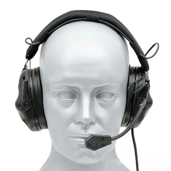 Тактические наушники EARMOR M32 с универсальным креплением Черный