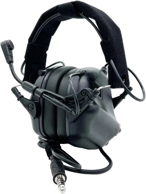 Тактические наушники EARMOR M32 с универсальным креплением Черный