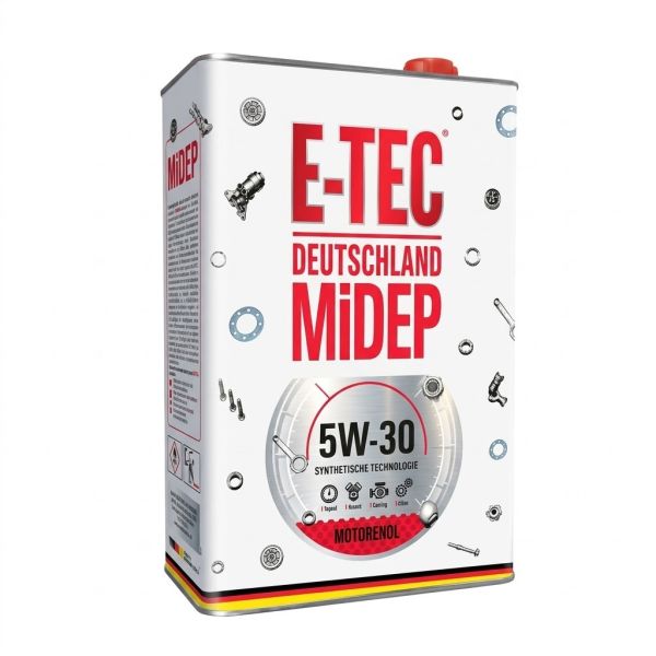 Олива моторна синтетична E-TEC 5W-30 TEC каністра метал 1л (12 шт в уп)