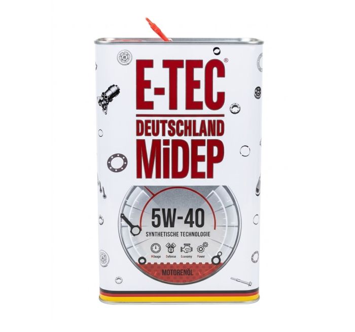Олива моторна синтетична E-TEC 5W-40 EVO каністра метал 4л