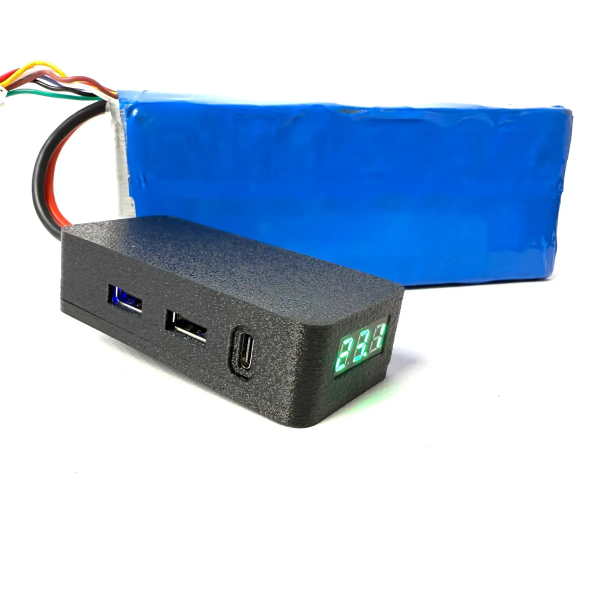 Переходник блок питания для зарядки телефона от fpv батареи 2 USB + 1 TYPE - C выхода Kiborg