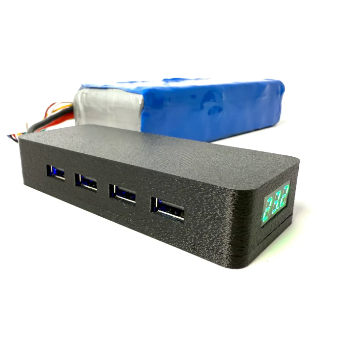 Переходник блок питания для зарядки телефона от fpv батареи 4 USB выхода Kiborg
