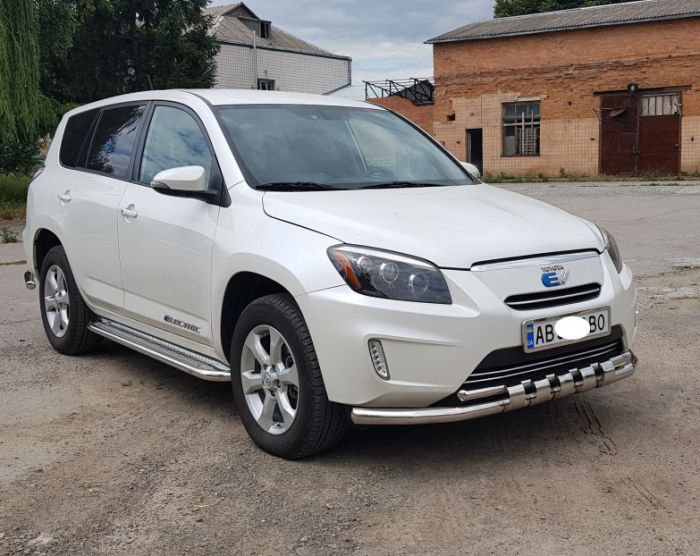 Боковые Подножки Premium (2 шт., Нержавейка) 60 мм для Toyota Rav 4 2006-2013 гг