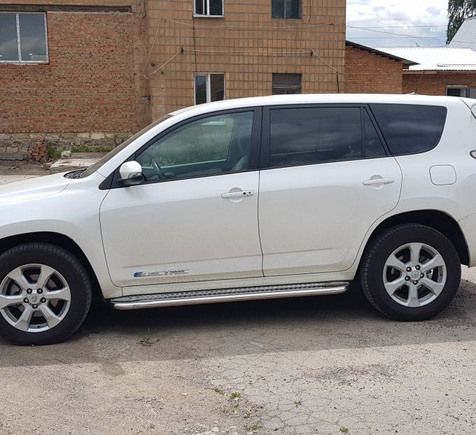 Боковые Подножки Premium (2 шт., Нержавейка) 60 мм для Toyota Rav 4 2006-2013 гг