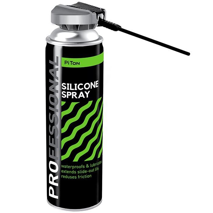 Мастило проникаюче силіконове PITON PRO Silicone spray аерозоль 500мл