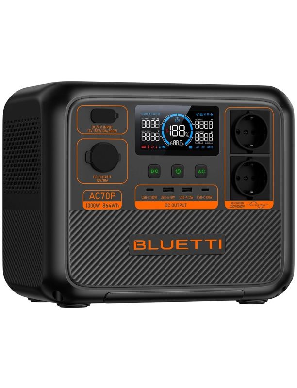 Портативна зарядна станція BLUETTI AC70P 1000W / 864Wh