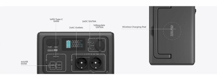 Портативна зарядна станція BLUETTI EB55 700W/536Wh