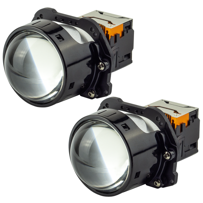 BiLED лінзи автомобільні DriveX BiLED Prisma 3.0" 56/62W 6K - модуль ближнього/дальнього світла