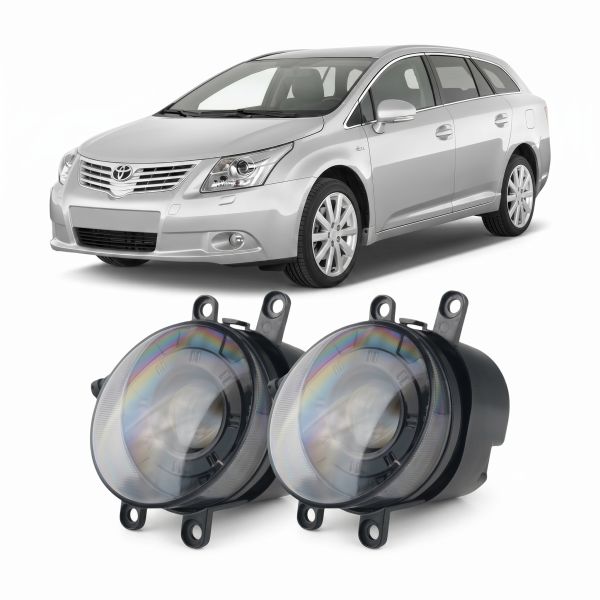 Противотуманные LED фары Toyota Avensis T27 2009-2015 JR-W-13 Линза 50W с СТГ / Тойота Авенсис