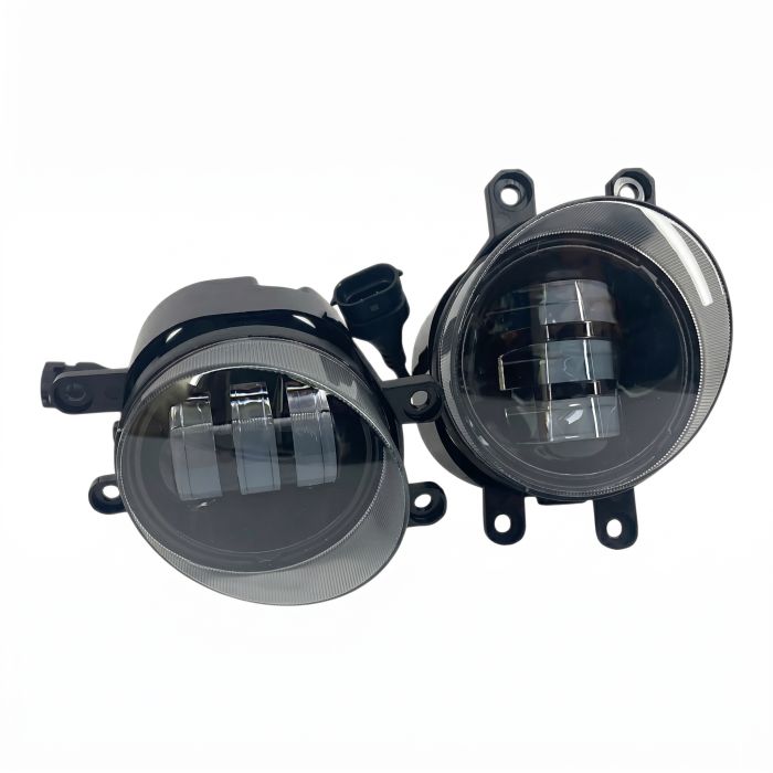 Противотуманные LED фары Toyota Land Cruiser Prado 150 2009-2013 JR-W-13 50W 3 линзы с СТГ / Тойота Прадо 150