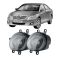 Противотуманные LED фары Toyota Camry 40 2006-2011 JR-W-13 Lensa 50W с СТГ / Тойота Кемри 40